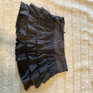 Lululemon Black Ruffled Mini Skirt